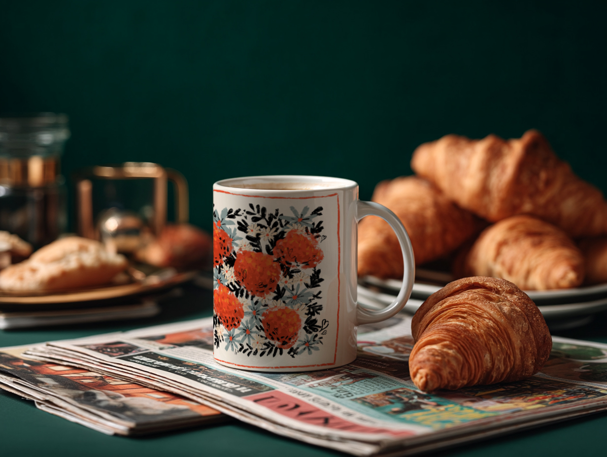 ludivine jospehine boho floral mug