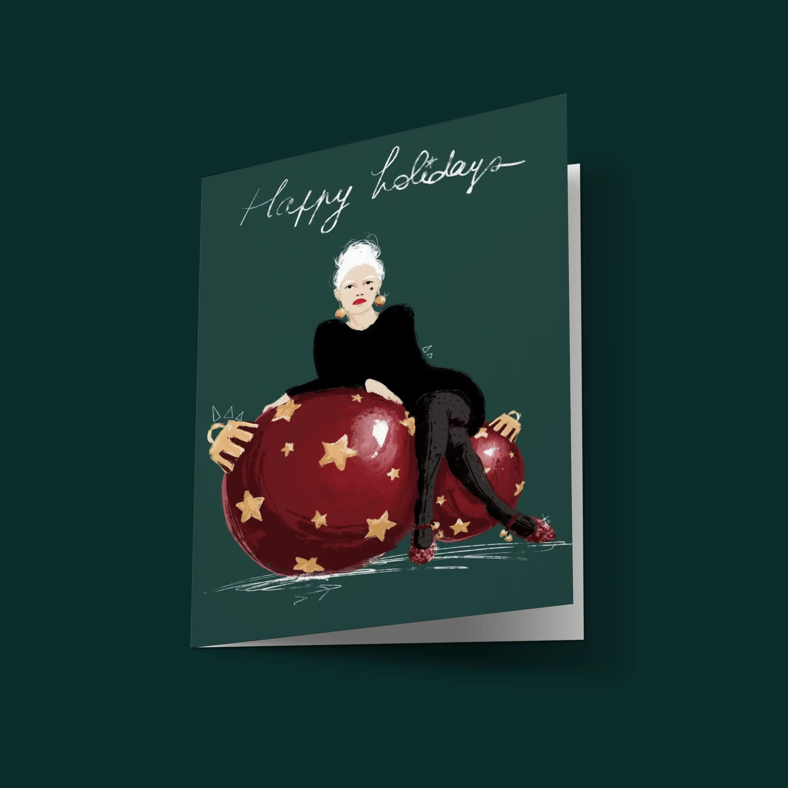 Home a december story pack of 10 greeting cards + 10 enveloppes