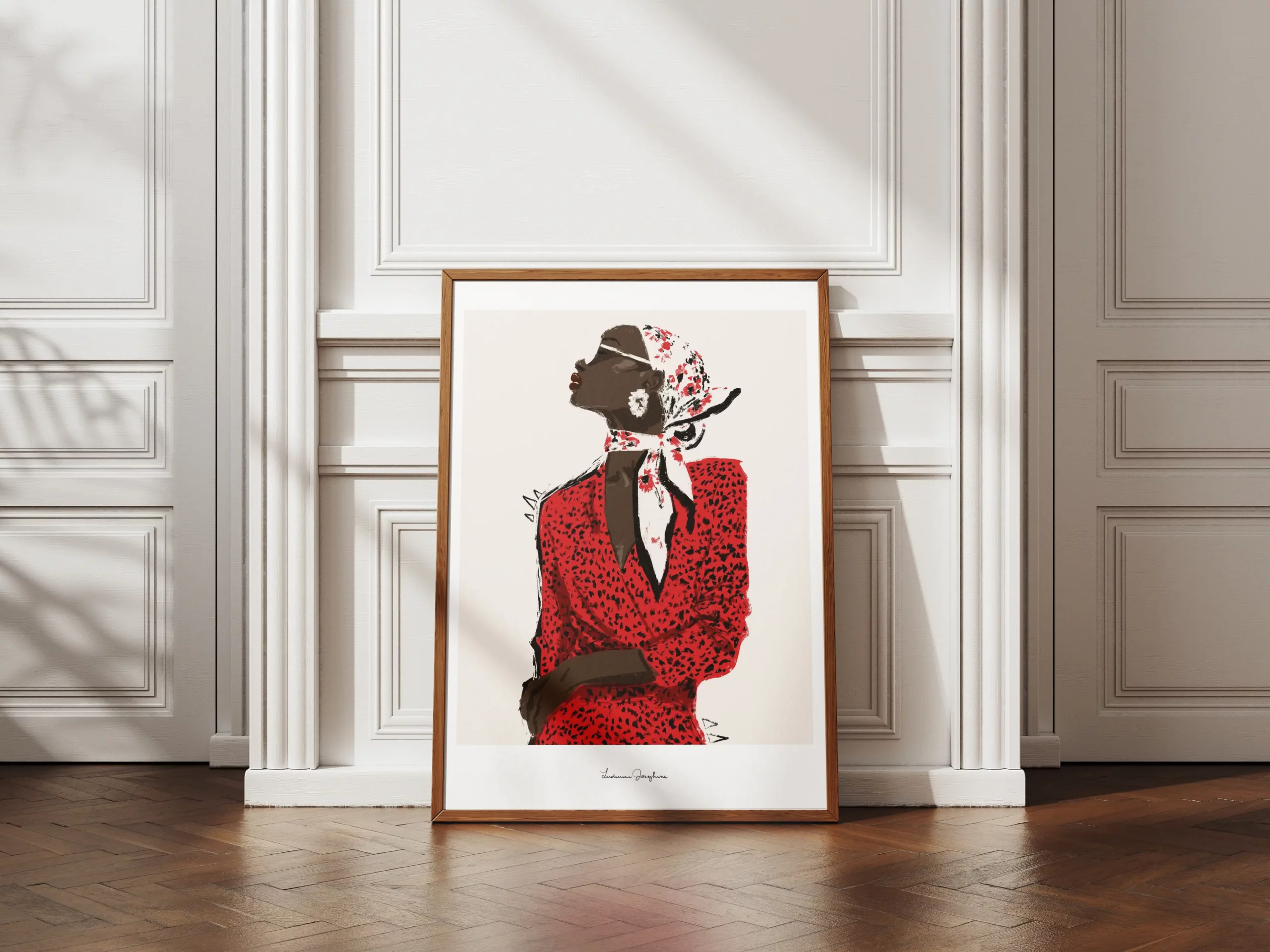 ludivine josephine artprint red statement ludivine josephine artprint red statement