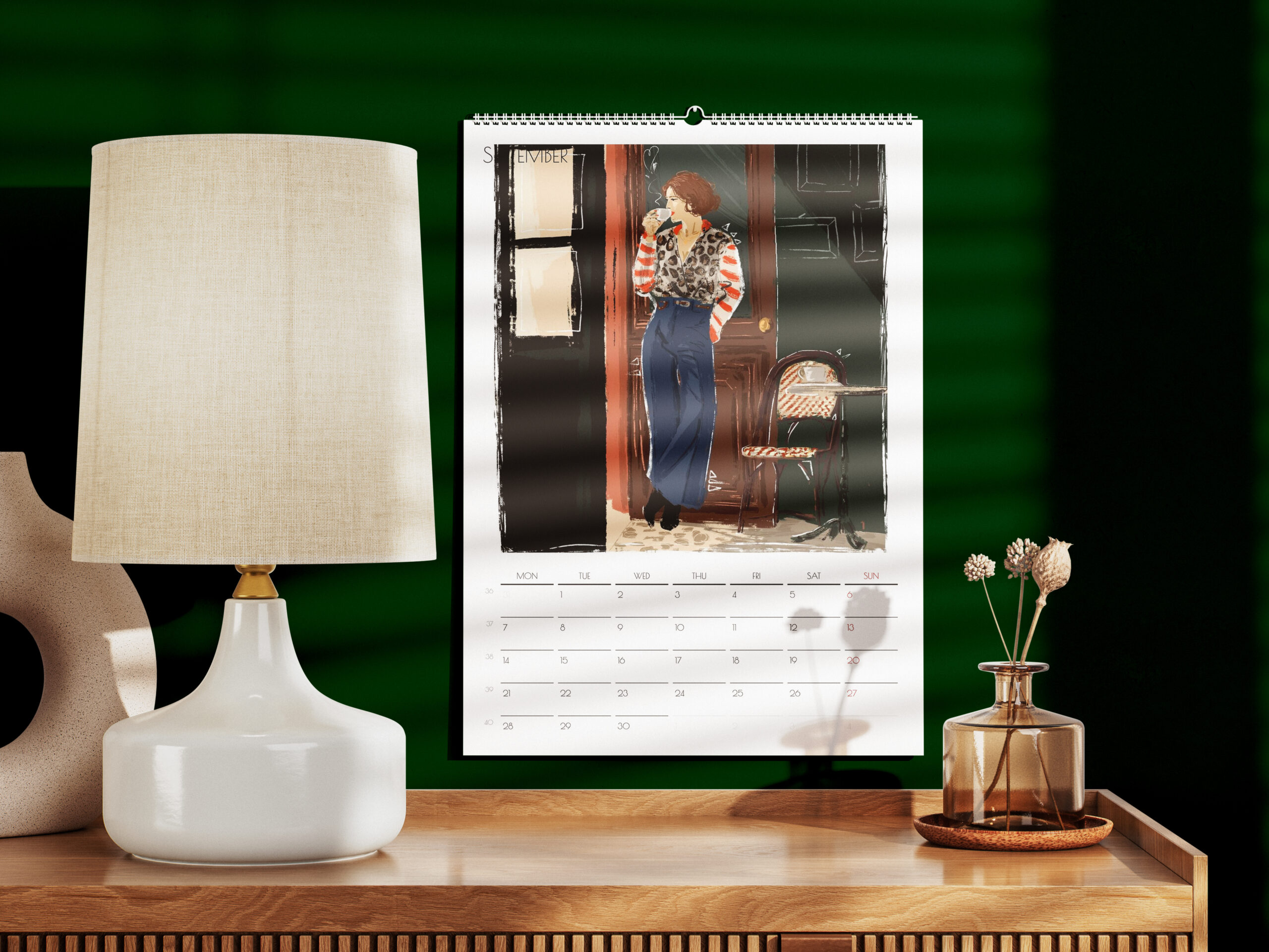 ludivine josephine calendar decor