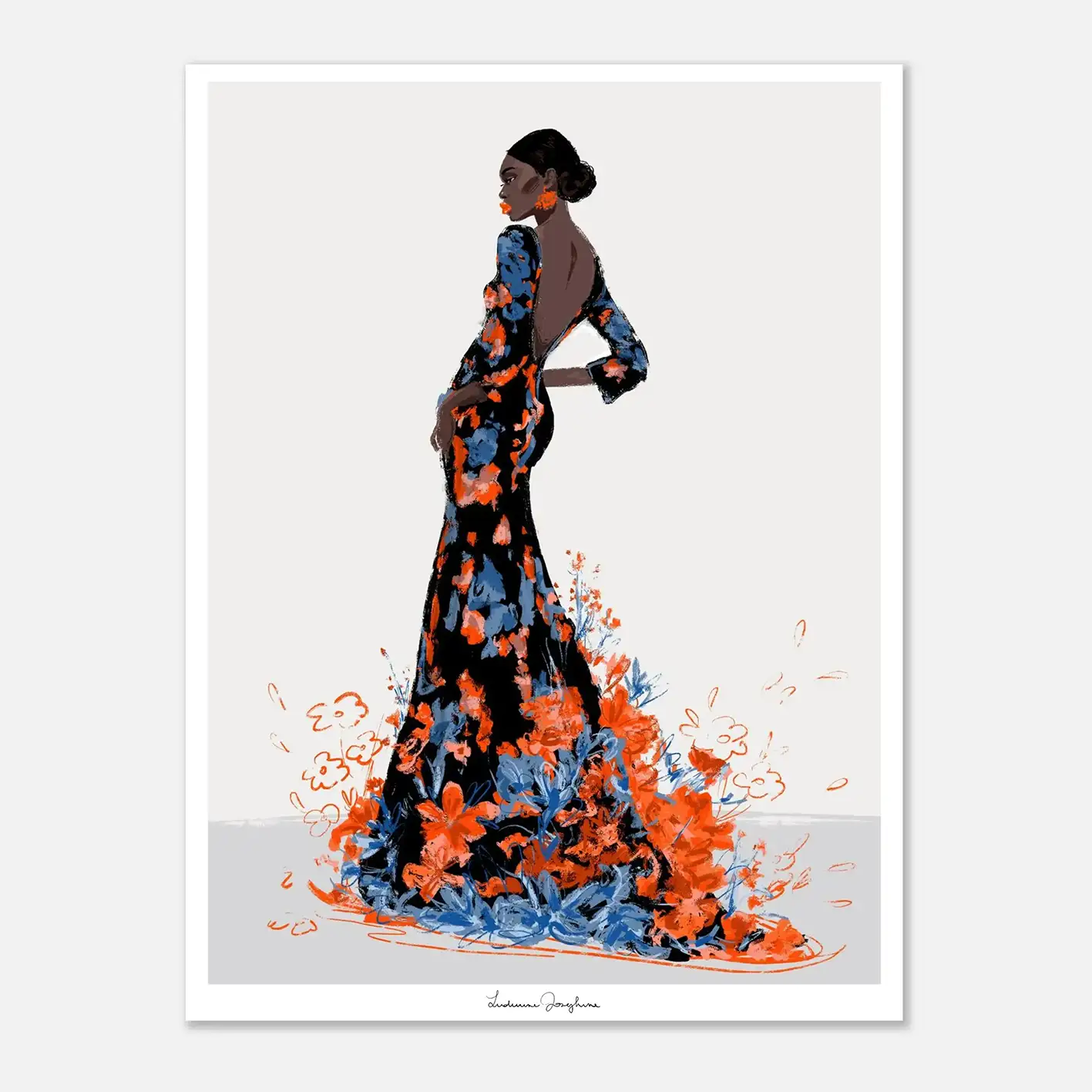 ludivine josephine luxury limited fine art print blooming dress