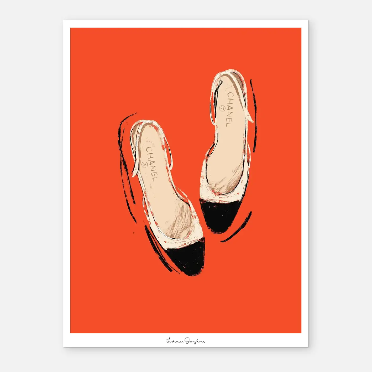 ludivine josephine luxury limited fine art print chanel shoes