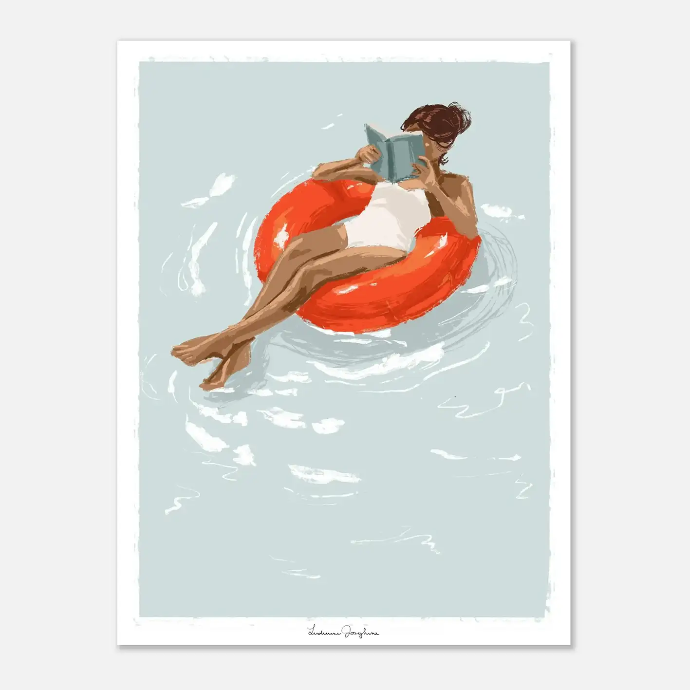 ludivine josephine luxury limited fine art print chilling pool