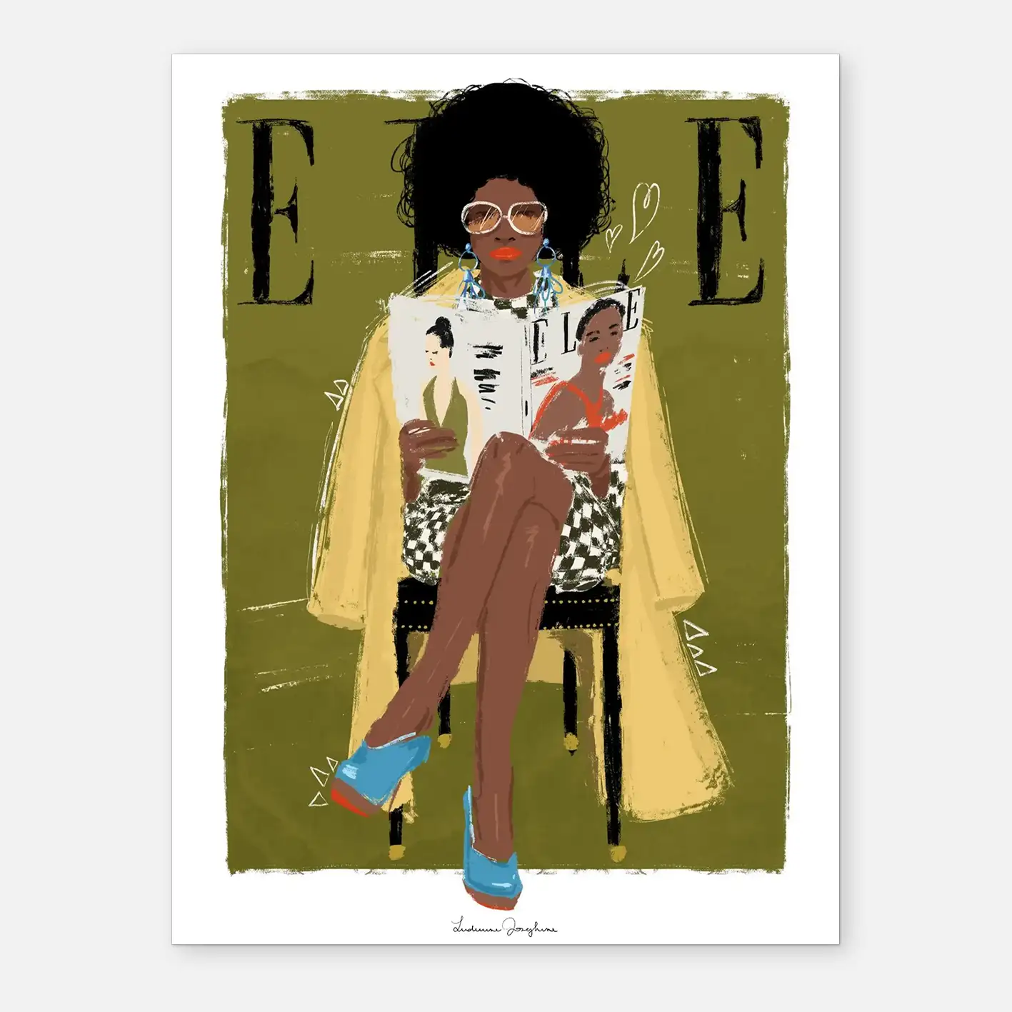 ludivine josephine luxury limited fine art print elle magazine