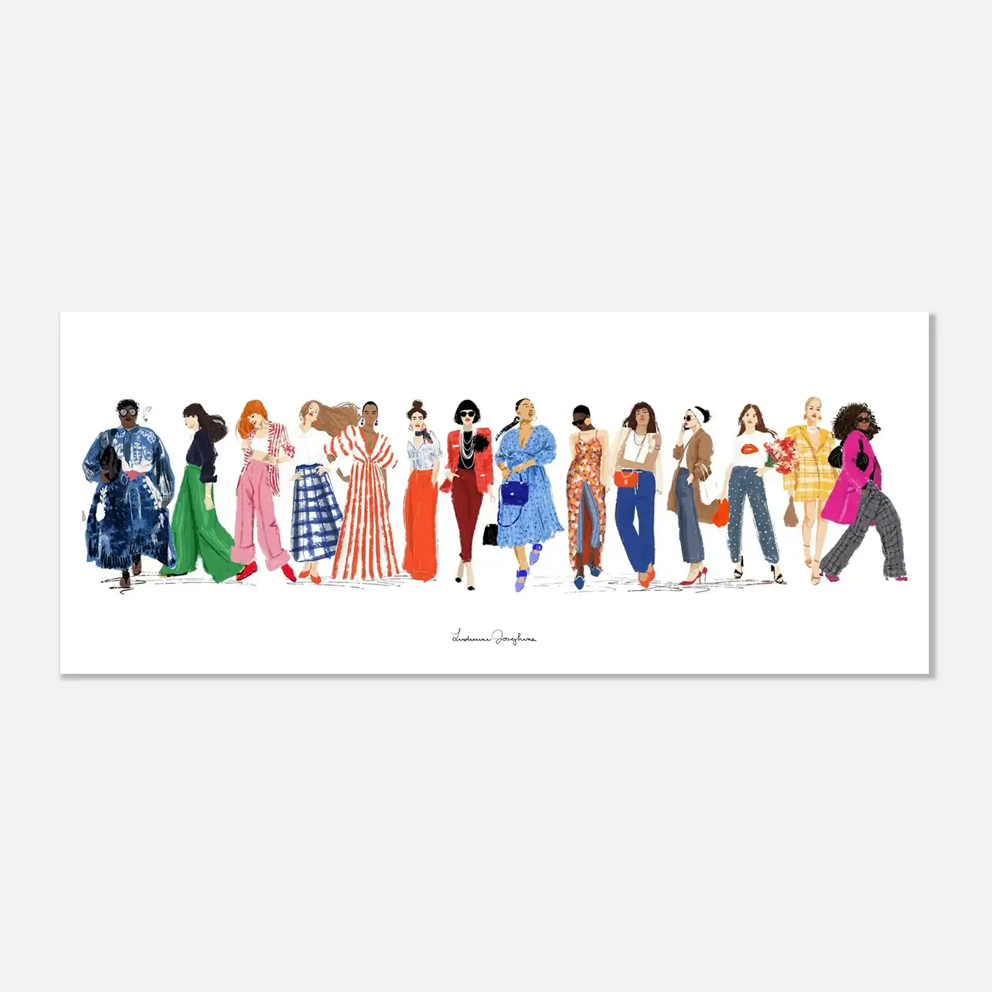 ludivine josephine luxury limited fine art print fashion silhouettes