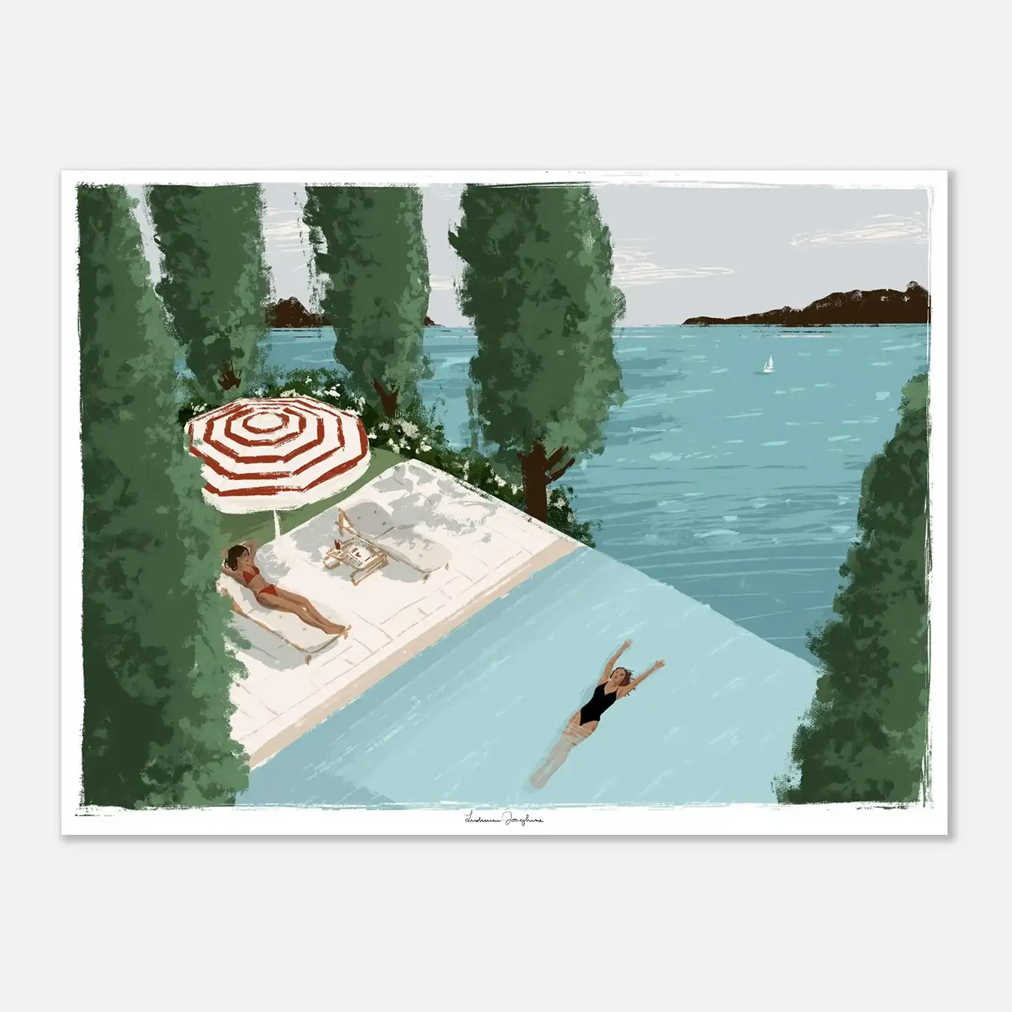 ludivine josephine luxury limited fine art print infinity pool