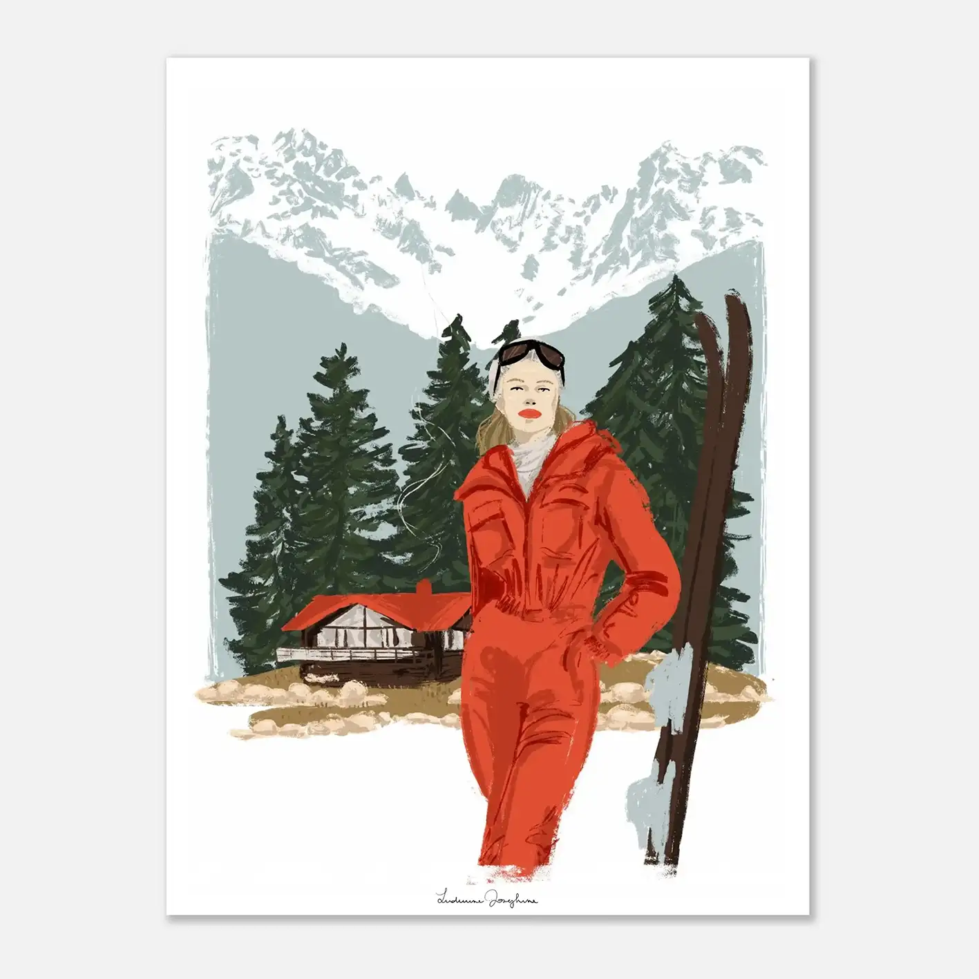 ludivine josephine luxury limited fine art print moutain cabin