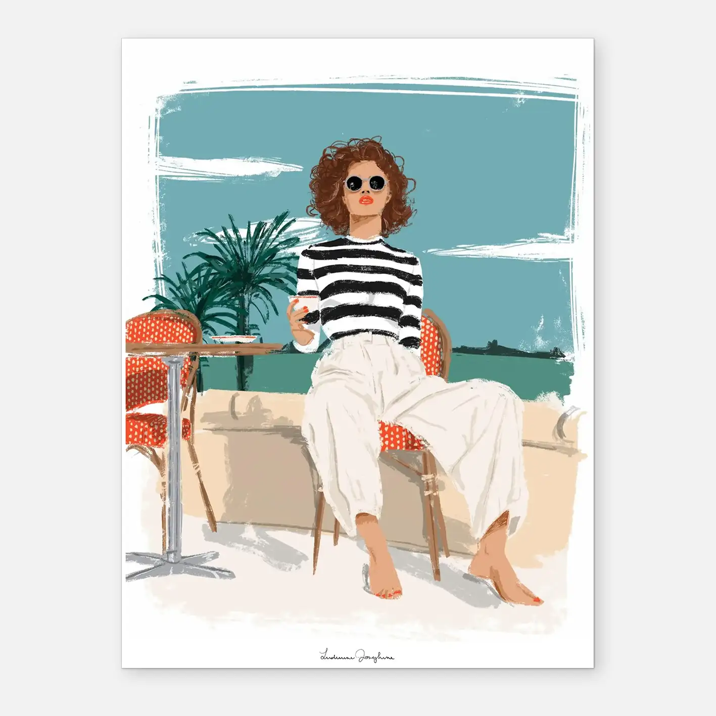 ludivine josephine luxury limited fine art print rooftop terrasse