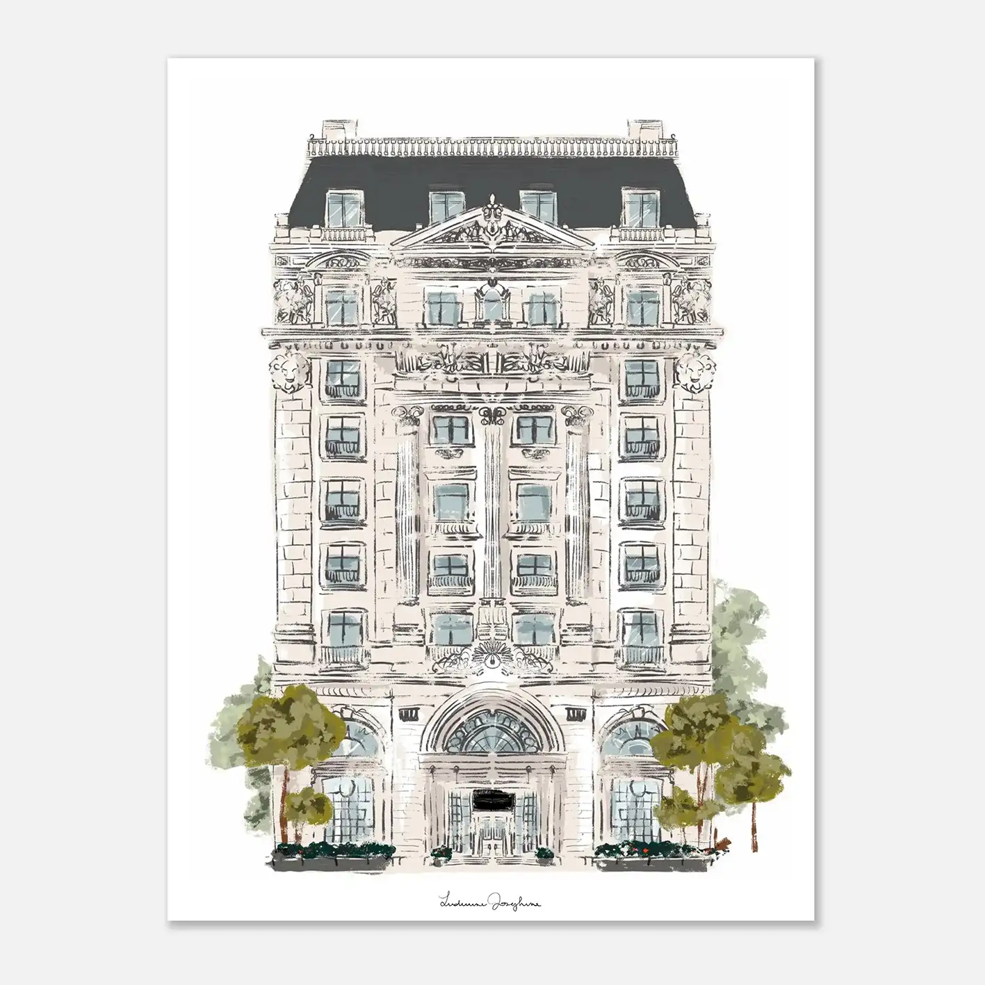 ludivine josephine luxury limited fine art print the mansion