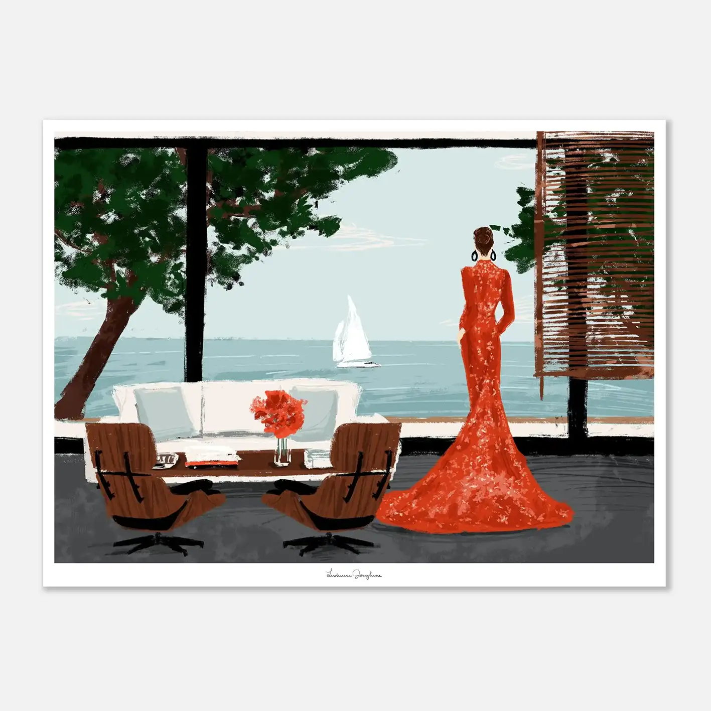 ludivine josephine luxury limited fine art print the view